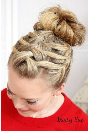 pinti bun hairstyles - The Triple Braid