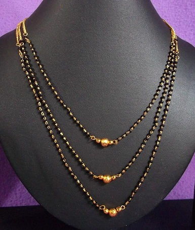 Trys chained mangalsutra necklace